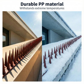 KraAra spikes on fence provide reliable, all-weather deterrence for birds.