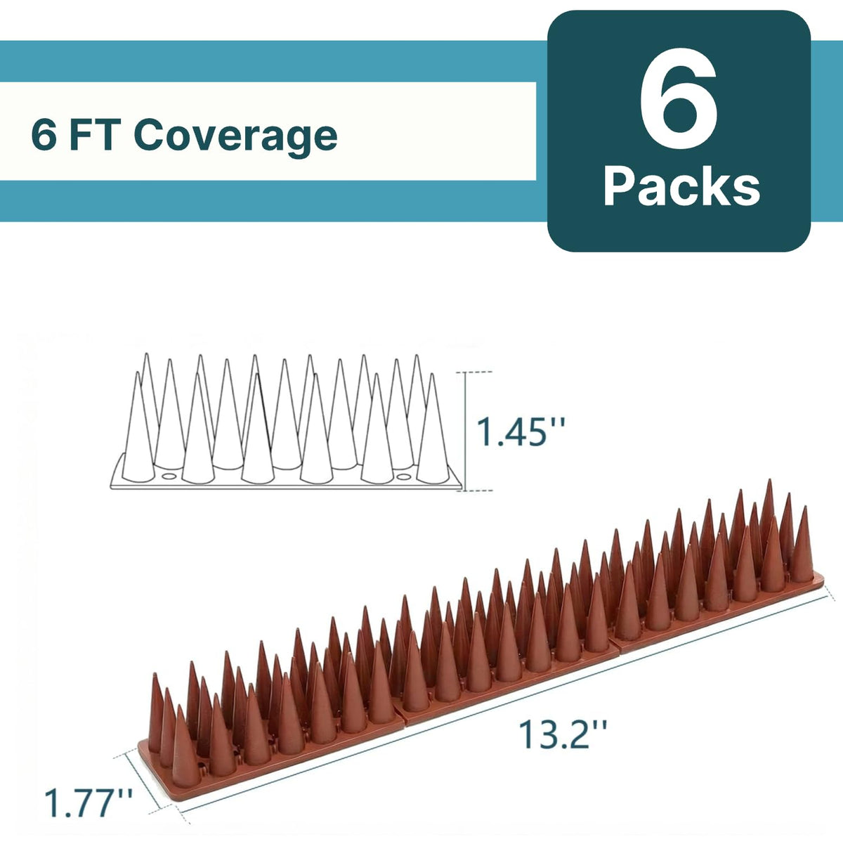 KraAra spikes on roof edge deter pigeons with humane, durable design.