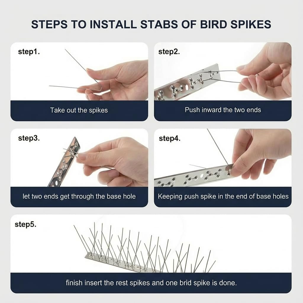 KraAra 304 stainless steel spikes deliver rustproof, weather-resistant durability