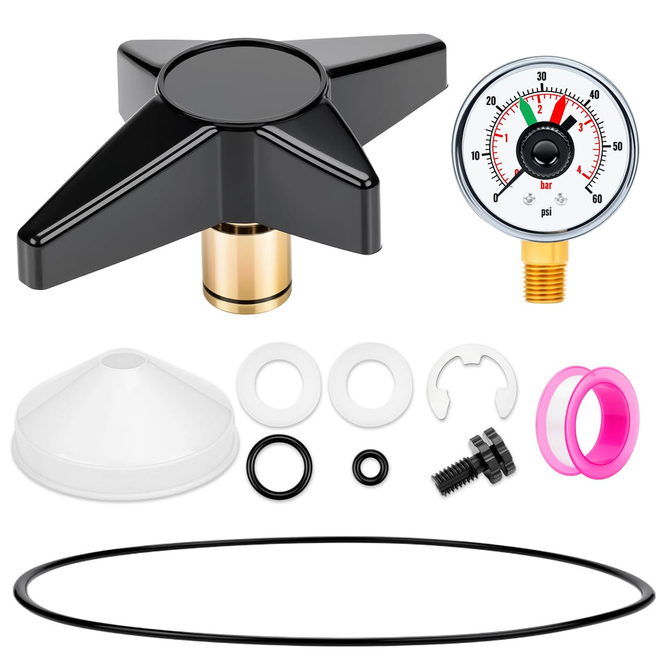 Kravion CX900G locking knob for secure filtration setup and leak prevention