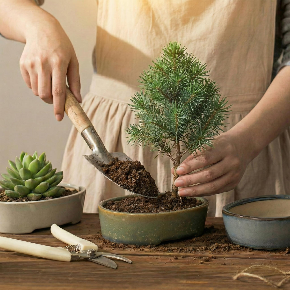 Krayce Serenya breathable clay succulent pot supports healthy root development.