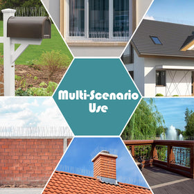 KREMORV bird spikes install on roofs, chimneys, fences, and beams to deter pests.