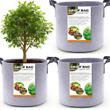 Kriopy 20-gallon grow bag side view highlighting drainage and durability