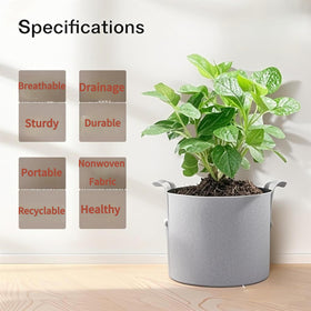 Foldable storage option for Kriopy 30-gallon grow bag when not in use.