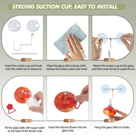 KRISININE feeder includes small brush for simple interior cleaning