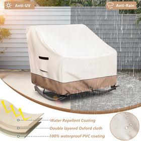 Krismile cover handles shown for easy fitting and removal