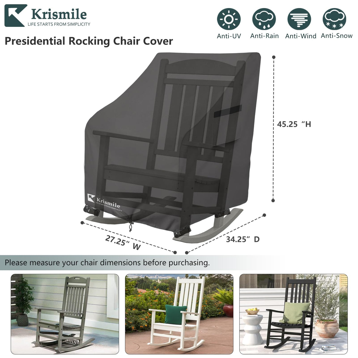 Krismile cover side vents panel promoting airflow and condensation prevention