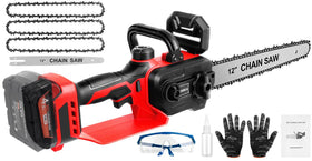 Krodrch mini chainsaw 12inch cut-branch for pruning and trimming.