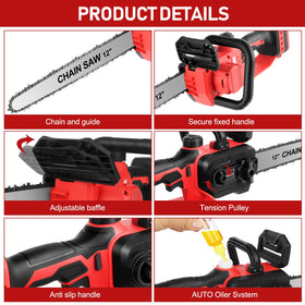 Krodrch mini chainsaw security lock for safer operation.