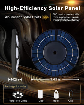 KROMART wide-angle LED beam delivers full flag coverage at night