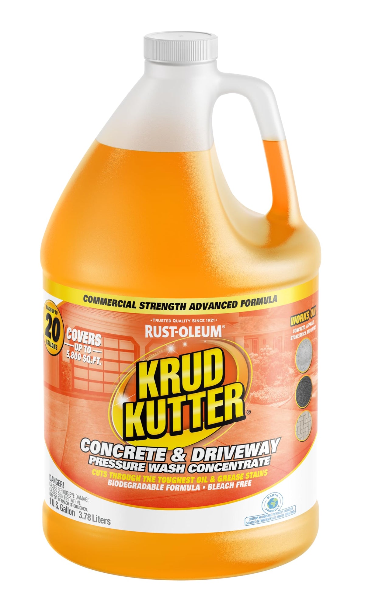 Krud Kutter concrete concentrate bottle for tough stains