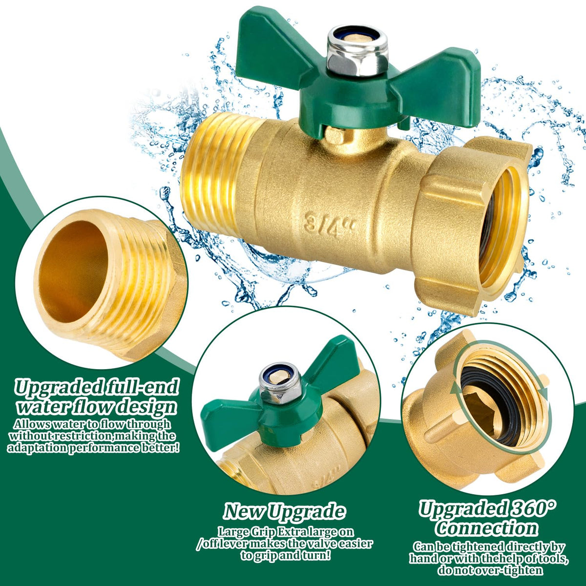 Kruuvax 360-degree swivel joint prevents awkward angles during setup