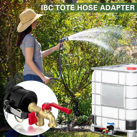 Kruuvax IBC tote adapter features easy installation with no tools.