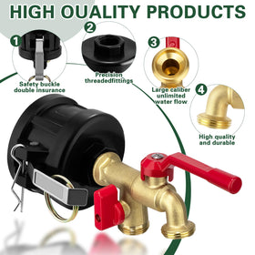 Kruuvax gasket and seal tape maintain leak-free connections.