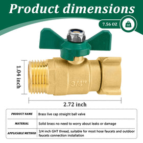 Kruuvax brass valve full-flow bore delivers steady high-volume water