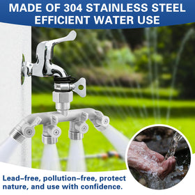 Kruuvax full-flow design maintains pressure across outlets.