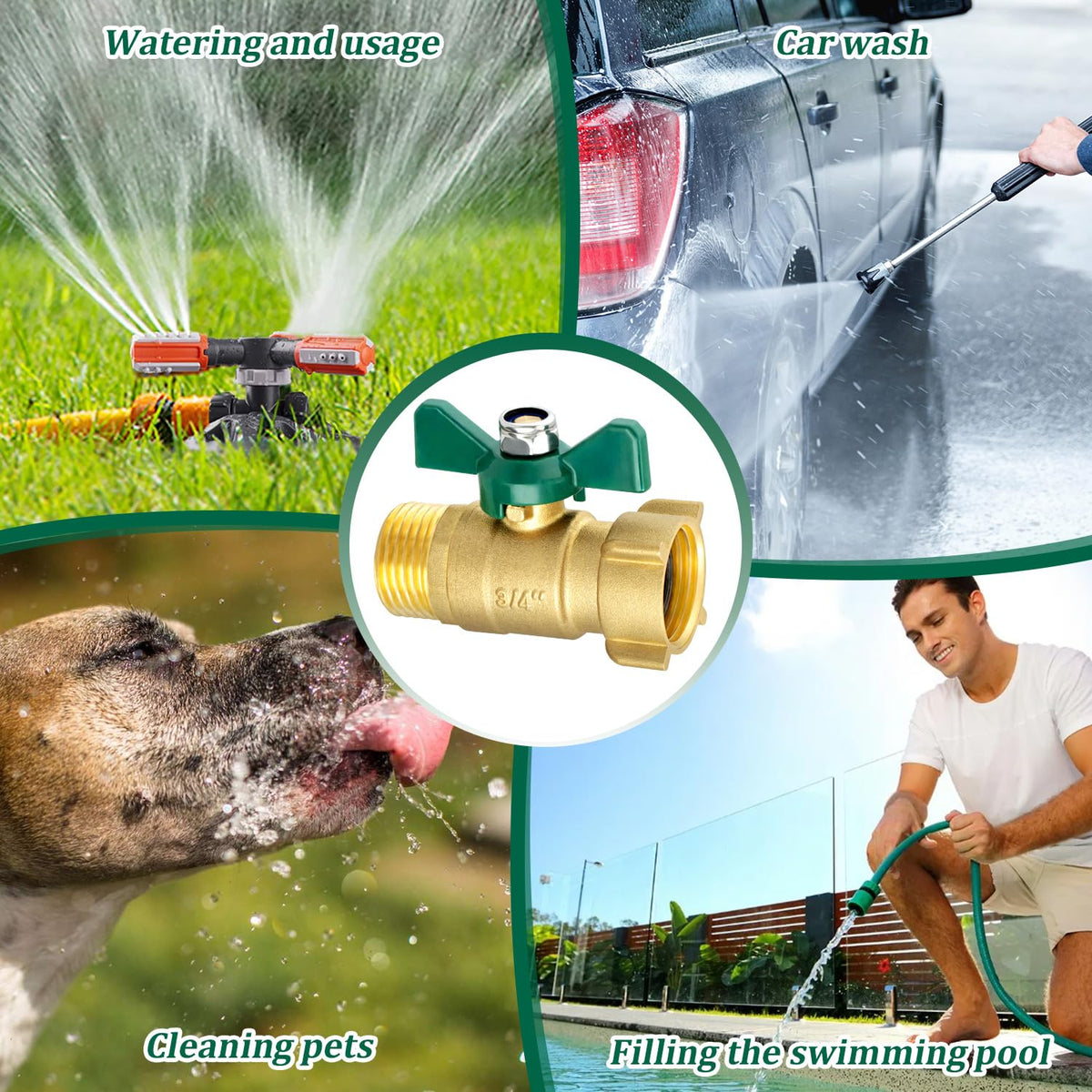 Kruuvax high-flow valve ideal for irrigation and garden tasks