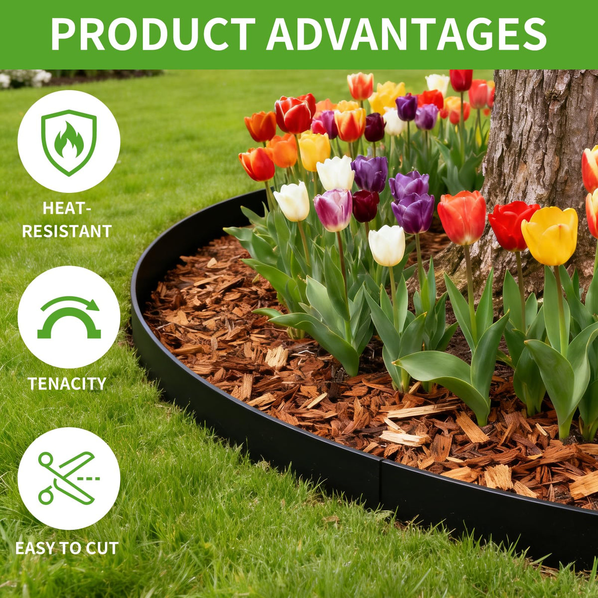 Easy DIY installation with Kryonix edging and stakes