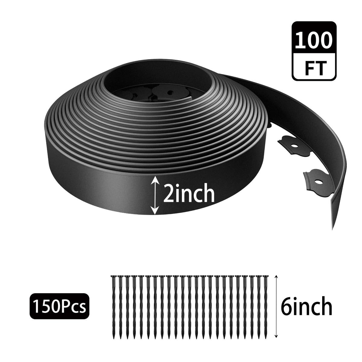 Ideal for flower beds and lawns of varying sizes.
