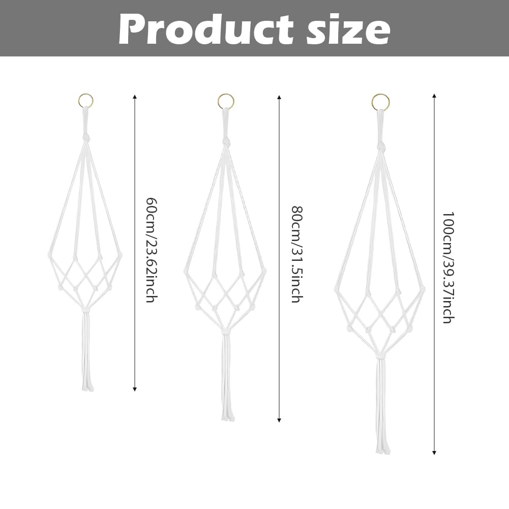 Kryslanix macrame planter hanger 80cm elevates living room and balcony styling.