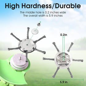 KRYVONTA steel-wire trimmer head installation demonstrates quick setup.