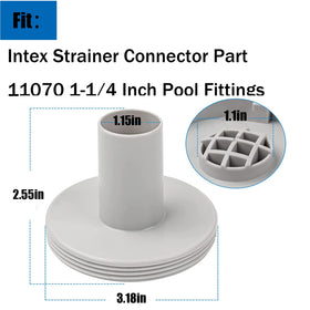 Kscjdg 11070 strainer connector 2-pack packaging demonstrates efficient stocking
