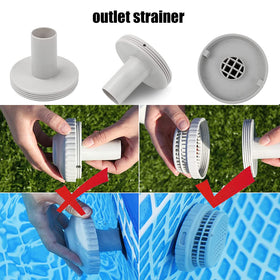 Kscjdg 11070 strainer connector installation image highlights tool-free setup