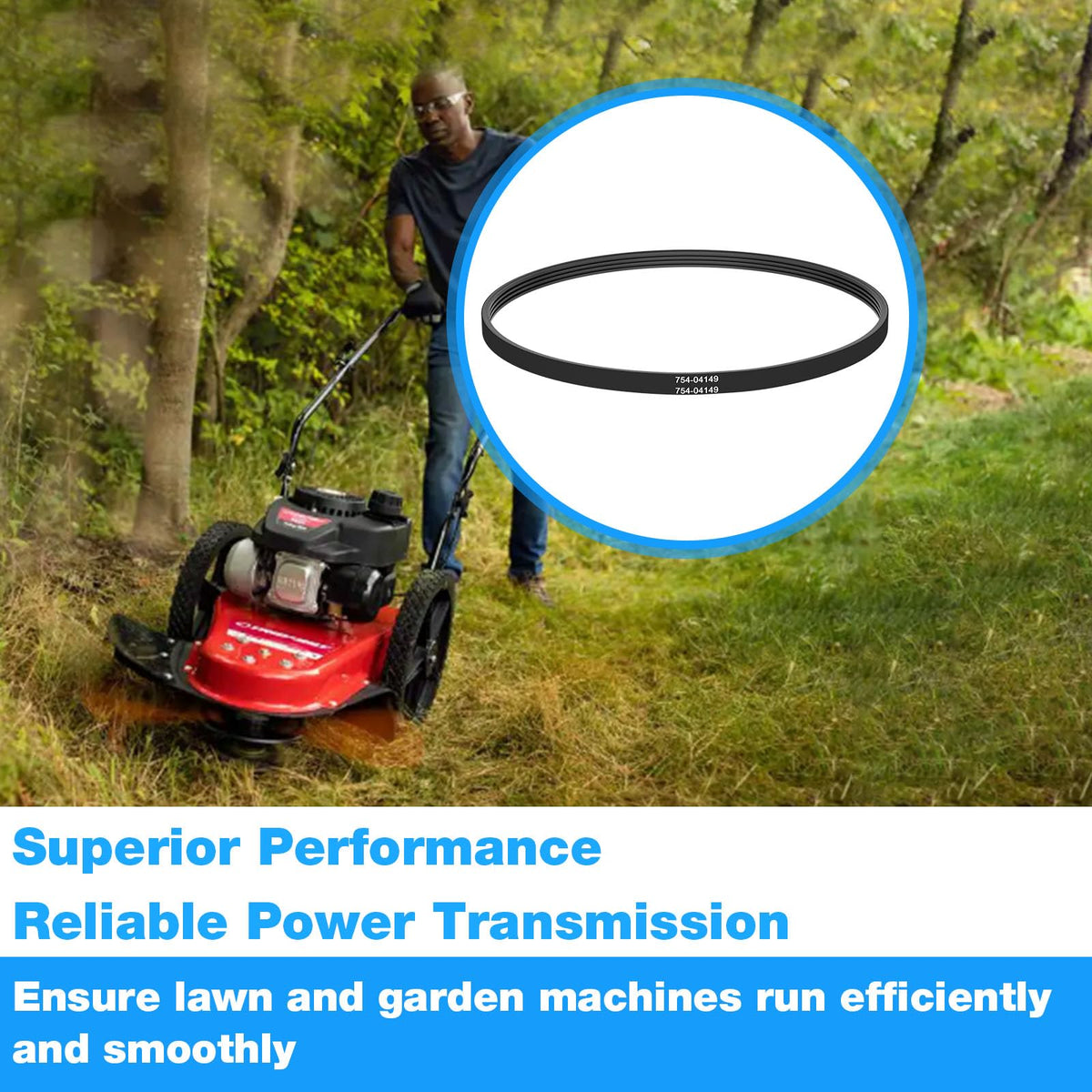 Kscjdg 754-04149 belt uses durable materials for long outdoor use.