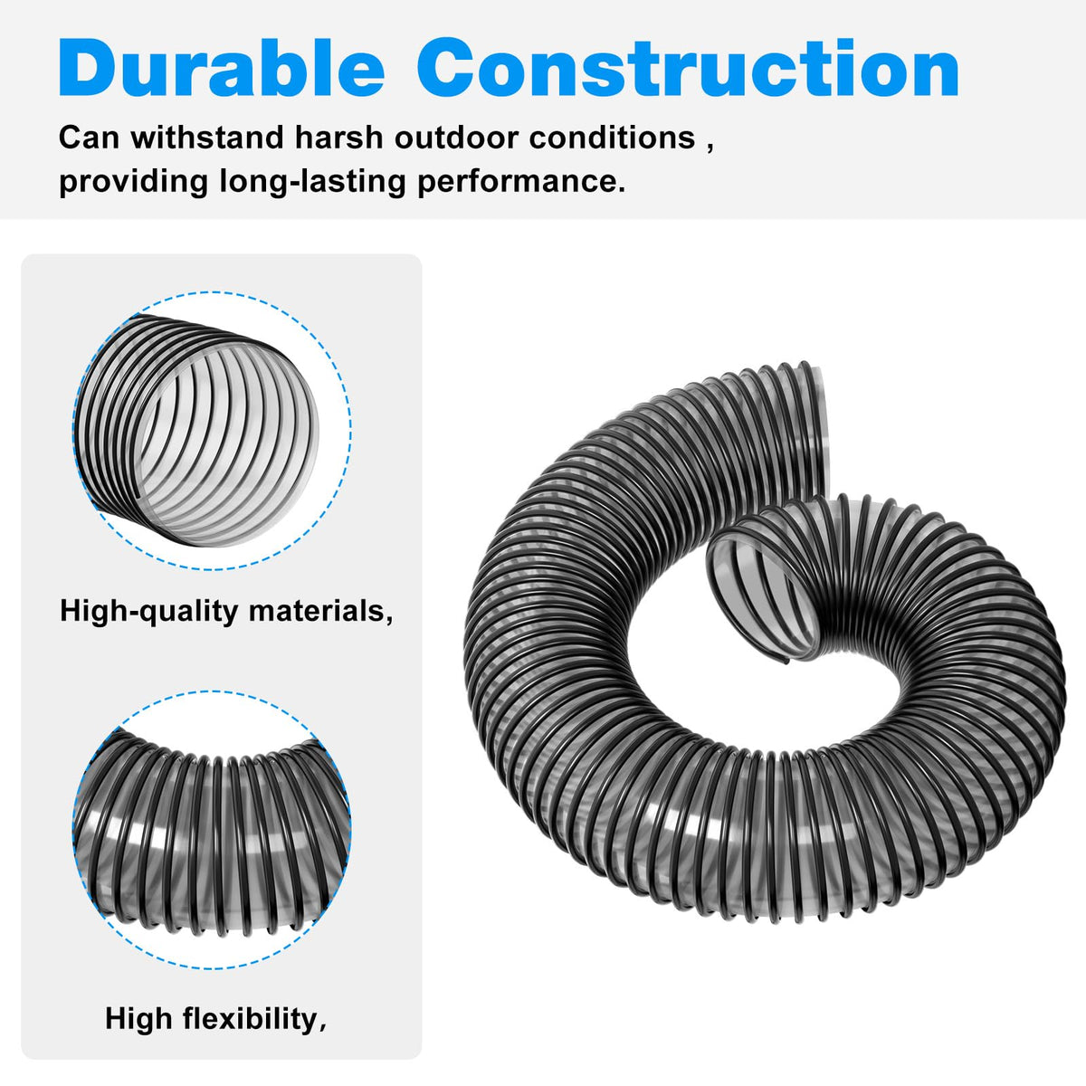 Kscjdg MTD-compatible bagger hose offers versatile retrofit for multiple tractors.