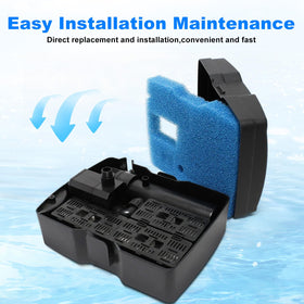 Kscjdg blue polyurethane filter pad supports reliable pond operation.