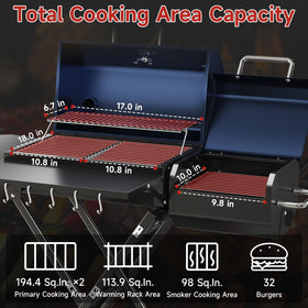 kscocinaBBQ wheeled transport enables quick setup at campsites and backyards