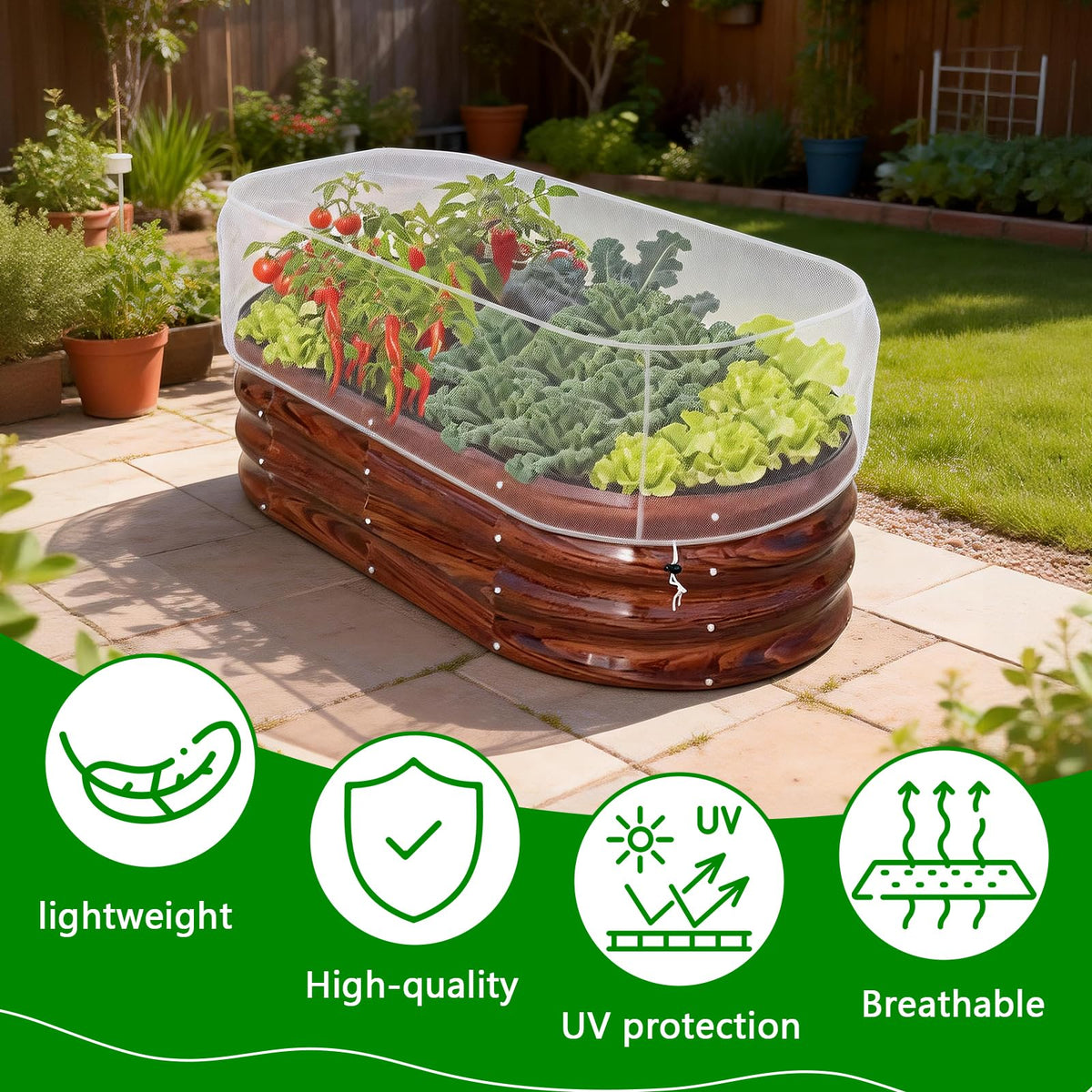 KSFTWUSOL ultra-fine mesh blocks pests while letting light through