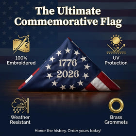 Ksheria historical design flag evokes Revolutionary era charm for home or yard.