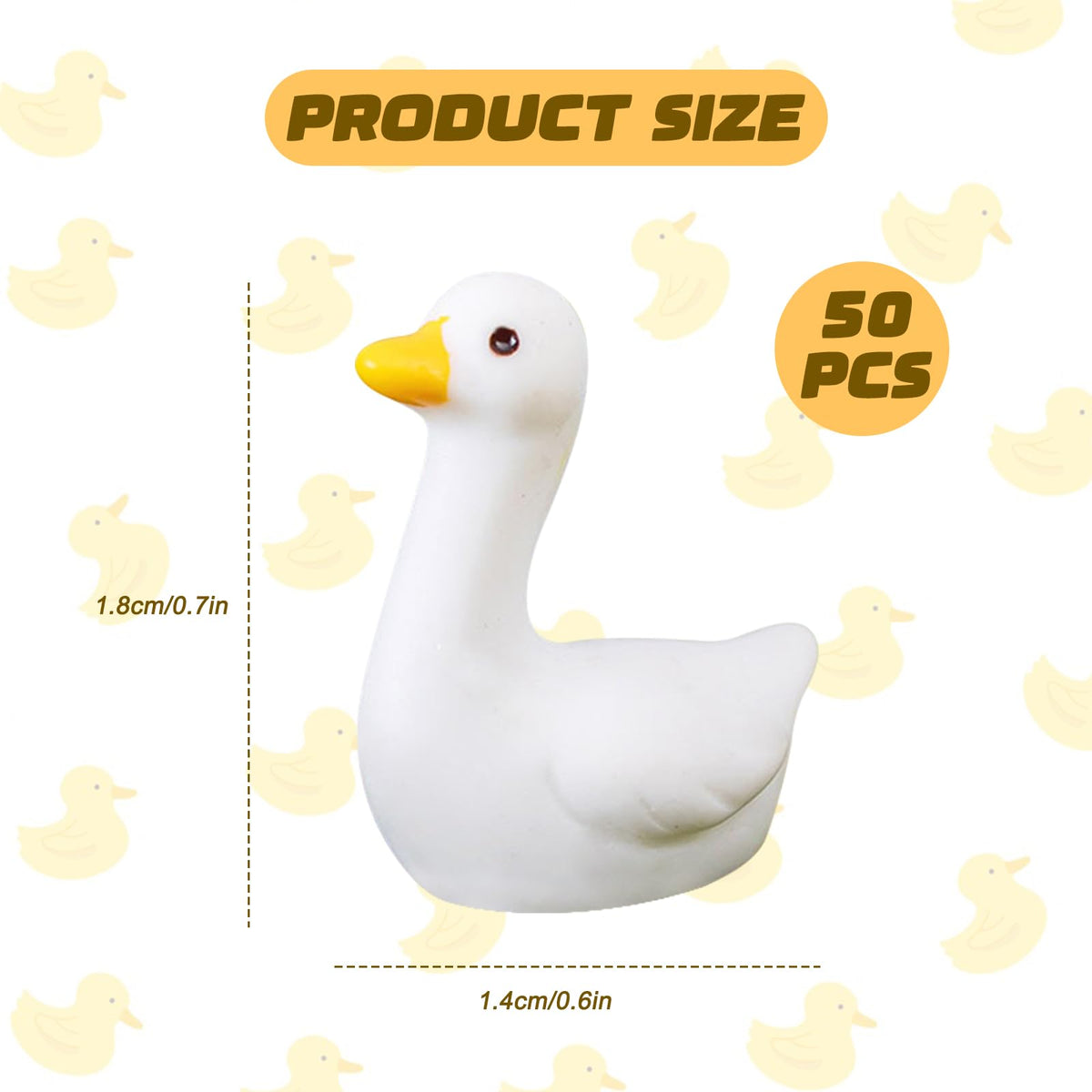 Ksheria resin goose ornament ideal for DIY crafts and micro landscapes.