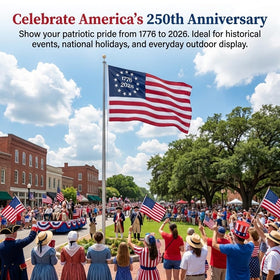 Ksheria UV-resistant flag, vibrant color retention for sunny outdoor celebrations.