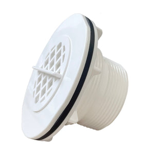 KSJED threaded inlet strainer kit for stock tanks showing installation and debris filtration.