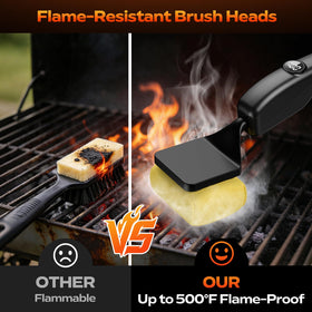 KSNLM three-in-one replaceable brush heads for grates, edges, and seams