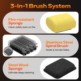 KSNLM gift-ready grill cleaning kit for BBQ lovers