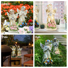 Kssiaz giftable angel garden figurine ideal for garden lovers