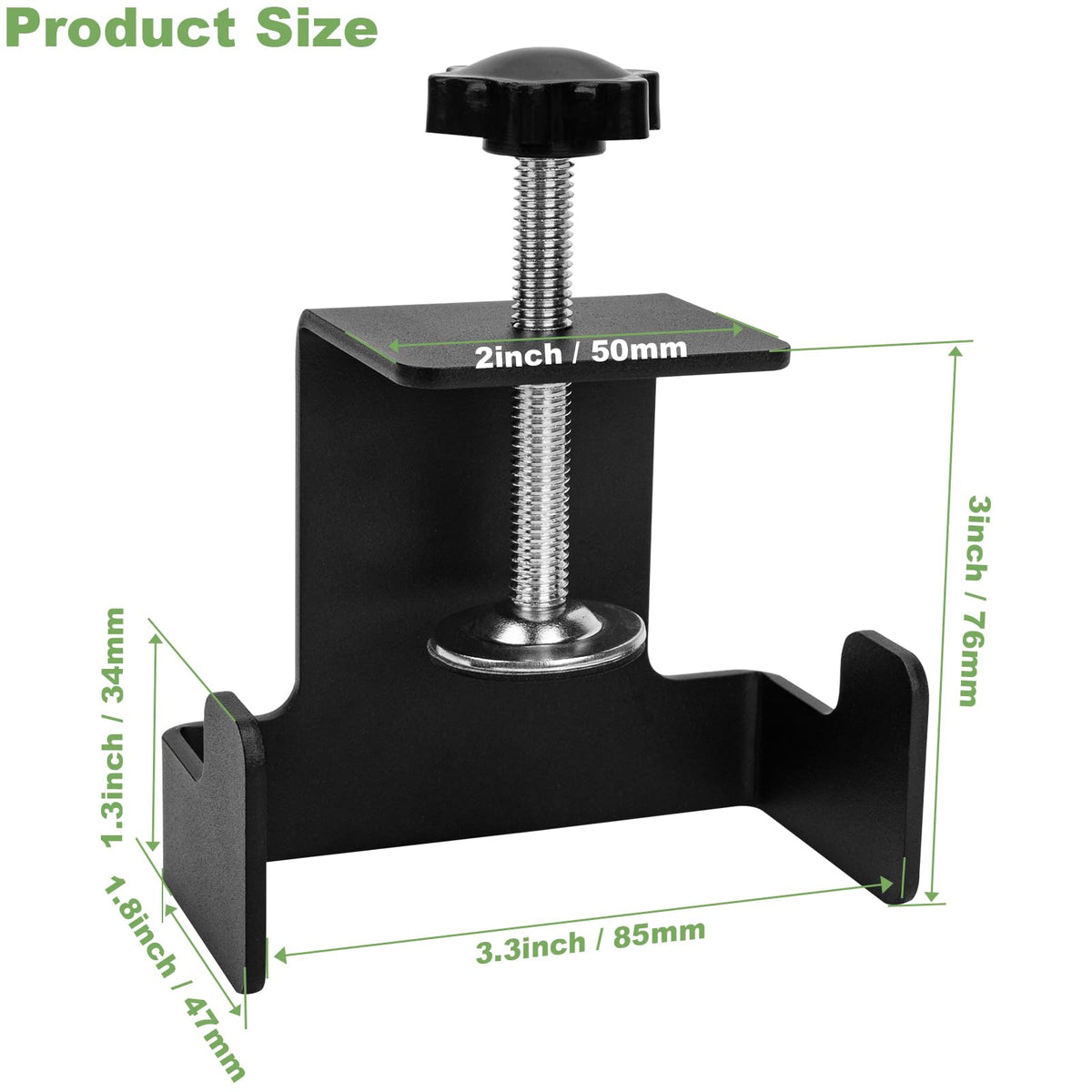 KSWLOR blade clamp locks securely to prevent blade rotation during changes.