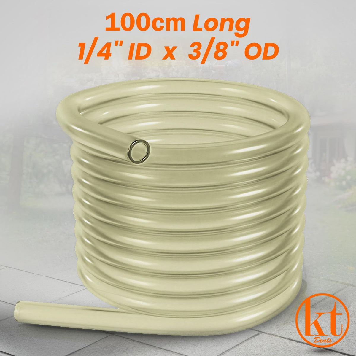 KT Deals 1 m length hose ready for easy routing in compact setups
