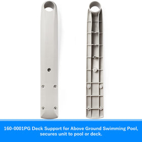 KTWT replacement deck support attaches to handrail post for stable pool entry