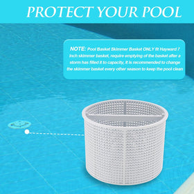 Inground pool setup with KTWT skimmer basket maintaining clarity