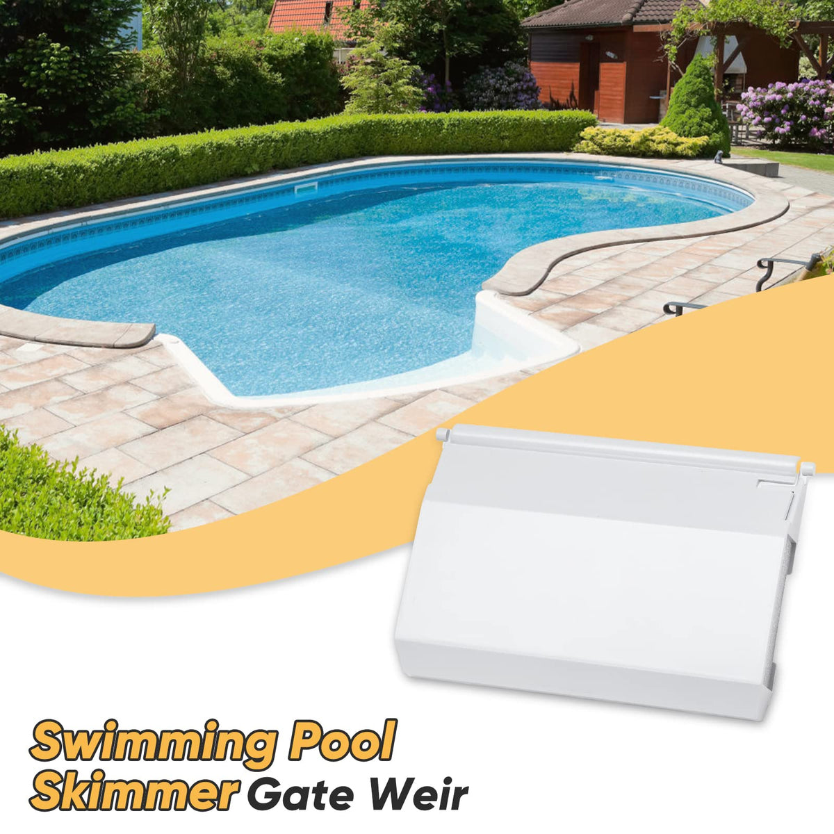 KTWT SPX1082K white weir assembly; fits SP1082K4 and SP1086 models.