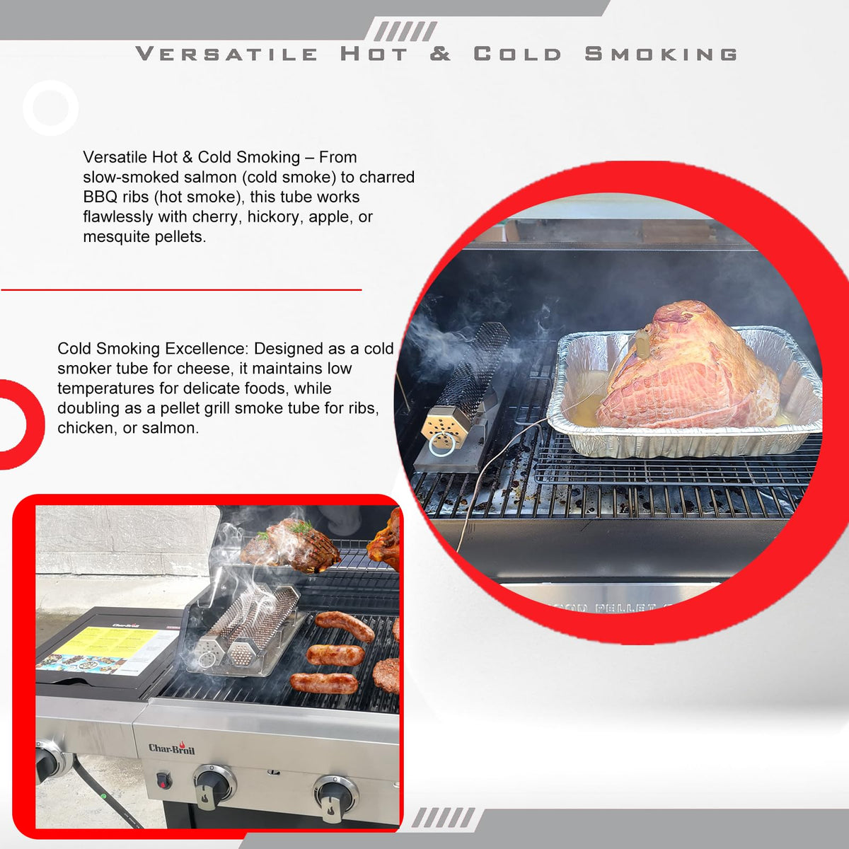 KU-koruo supports cold and hot smoking for cheese, meat, and veggies.