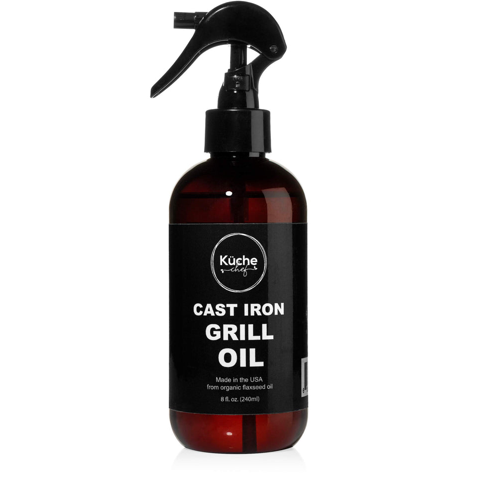 Kuche Chef BBQ Grill Oil spray bottle for easy seasoning application.
