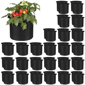 Kuchisity grow bags with handles for easy relocation and sun exposure.