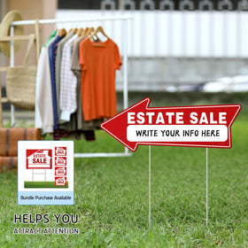 Kuco estate sign kit designed to pair with other estate sale supplies.