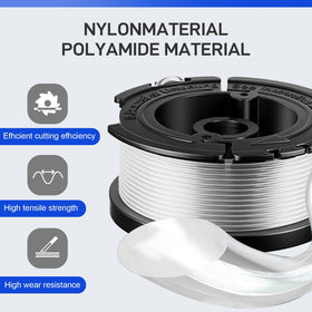 Kudoosen AF-100 spool shows 30 ft pre-wound line for quick maintenance