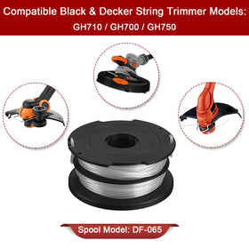Kudoosen DF-065 spool with 36 ft of 0.065 inch line ensures smooth cutting.